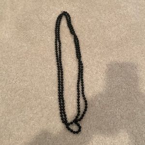 Swarovski Crystallized Necklace - Black - Long